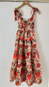 Vintage Rose Printed Midi Dress
